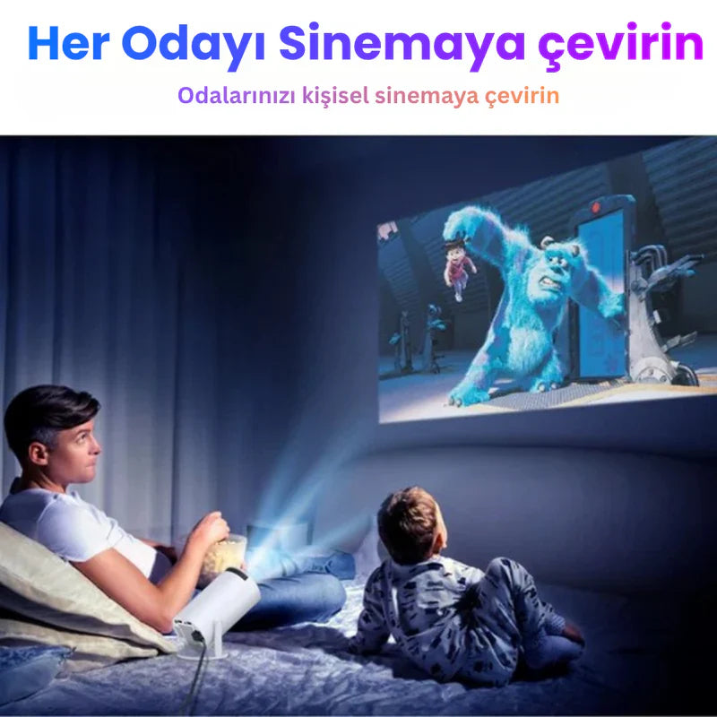 CastMax HD Projeksiyon | Evde Sinema Ortamı