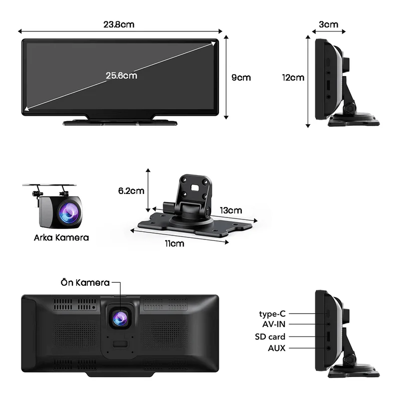 Her Araca Uyumlu CarPlay Ekran ™