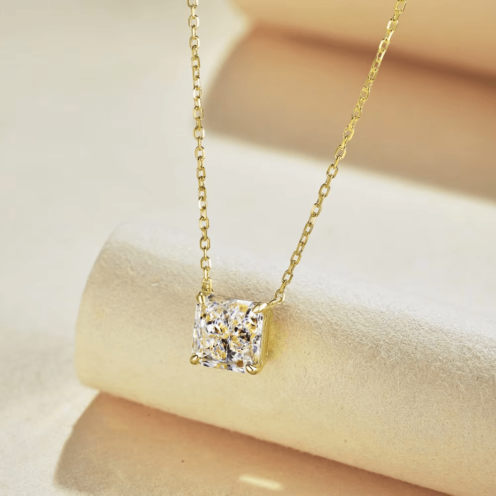 Square Diamond Necklace