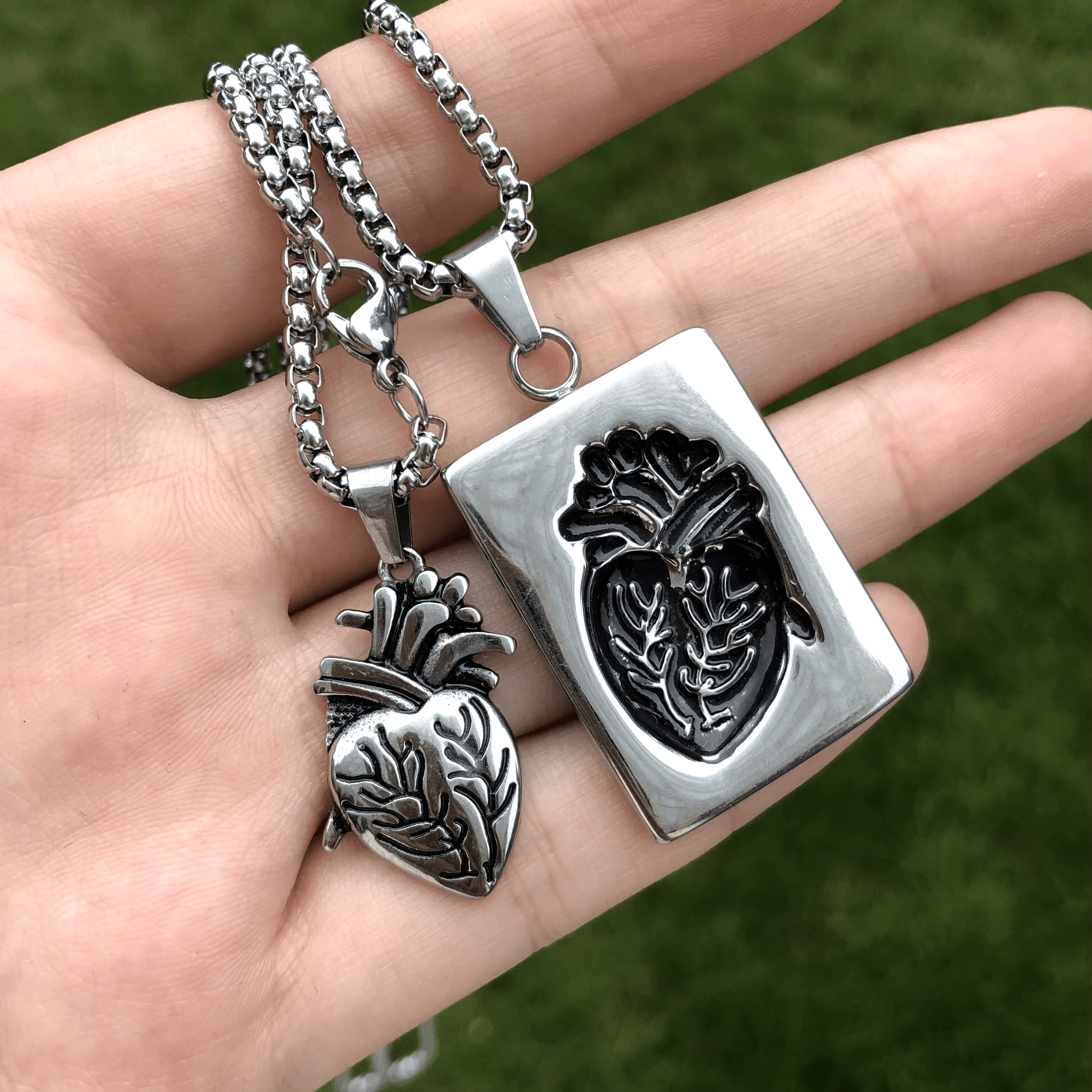 Connecting Anatomical Heart Necklace