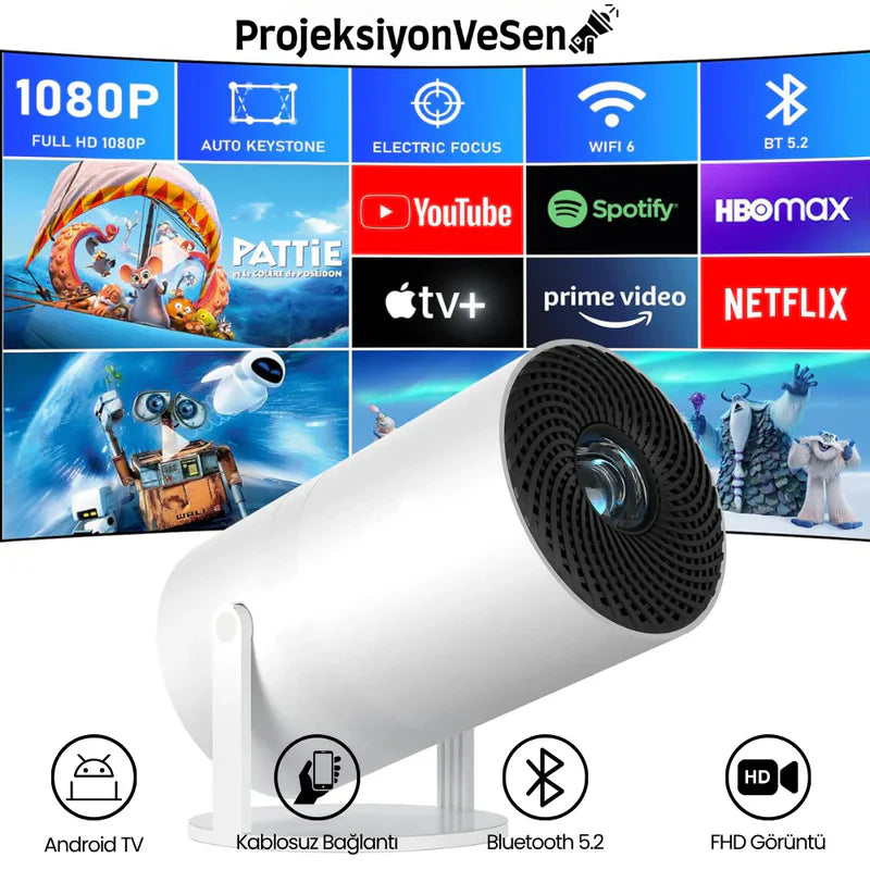 CastMax HD Projeksiyon | Evde Sinema Ortamı