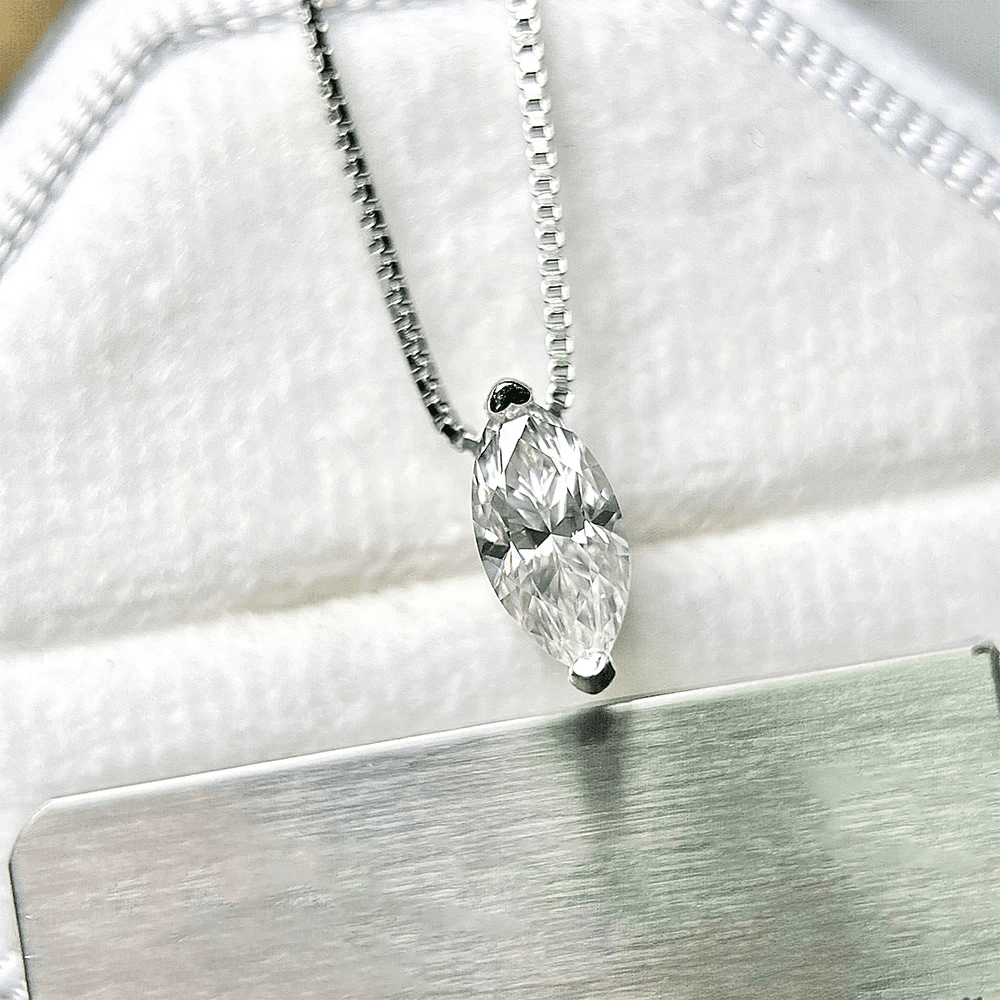 Marquise Moissanite Necklace