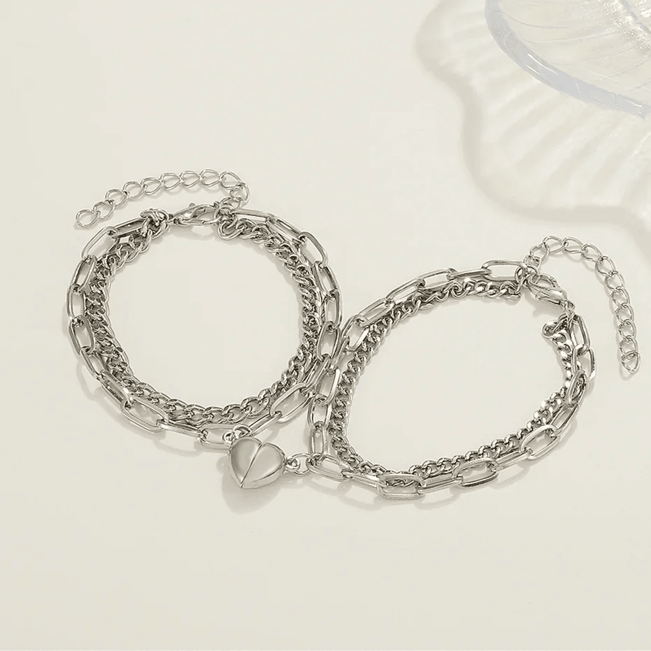 Romantic Heart Bracelet Connecting