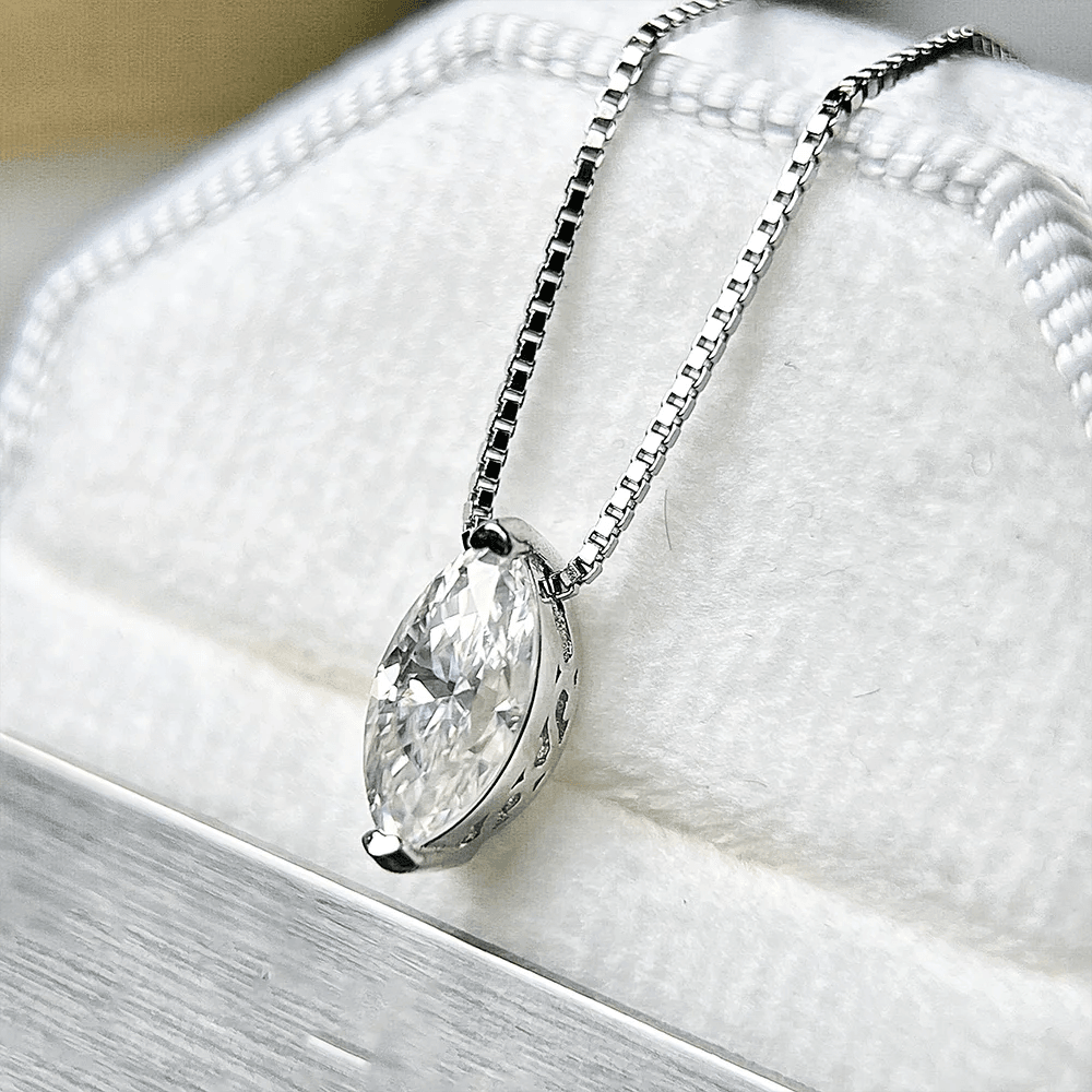 Marquise Moissanite Necklace