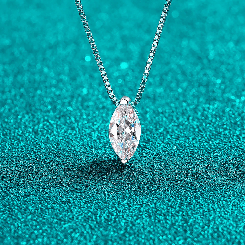 Marquise Moissanite Necklace