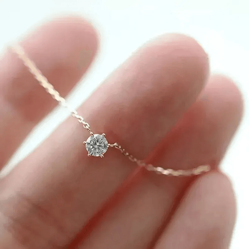 Minimalist Zircon Necklace