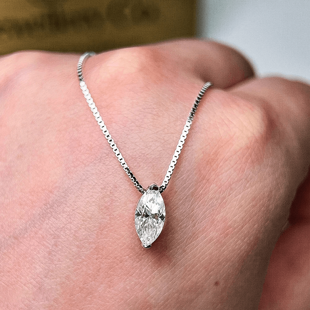 Marquise Moissanite Necklace