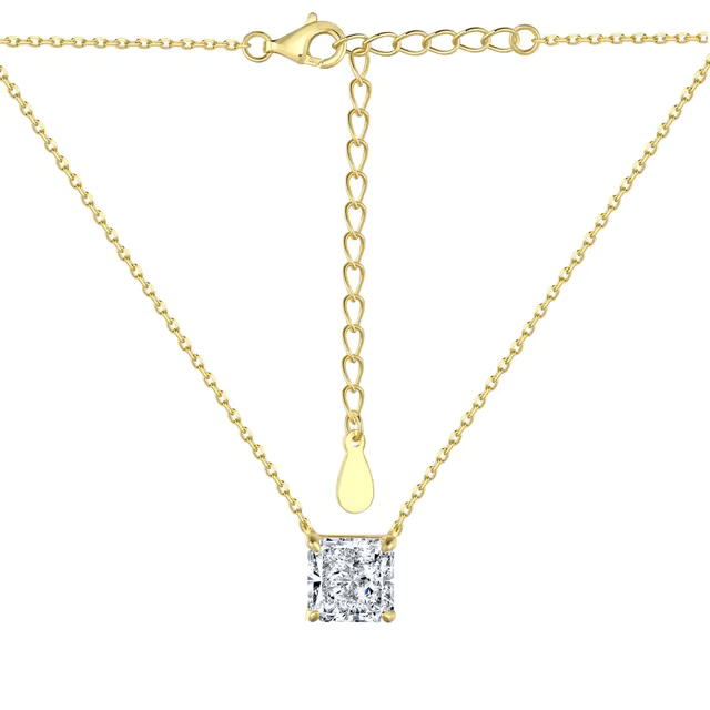 Square Diamond Necklace