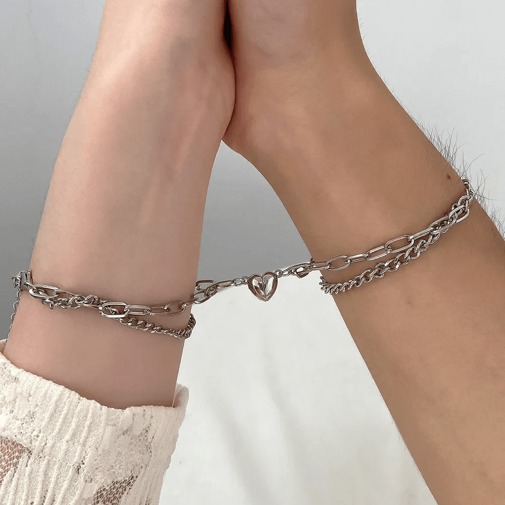 Romantic Heart Bracelet Connecting