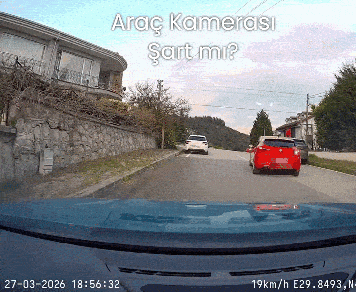 Her Araca Uyumlu 3 Kameralı Araç Kamerası